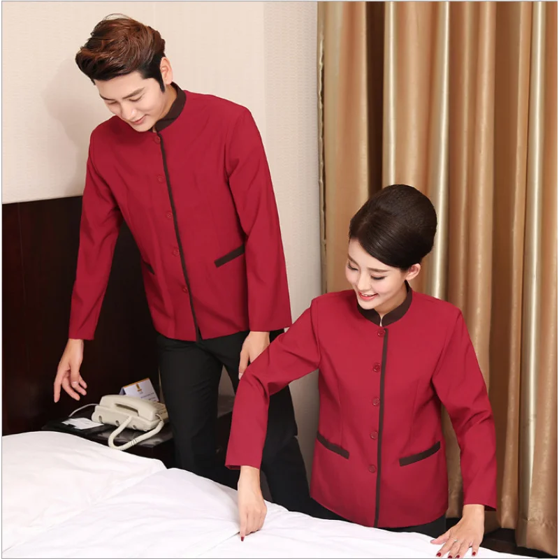 In-stock Hotel Cleaning Uniform Long Sleeve Autumn Winter Large Size PrintedlogoHotel Room Attendant Cleaning Uniform
In-stock Hotel Cleaning Uniform Long Sleeve Autumn Winter Large Size PrintedlogoHotel Room Attendant Cleaning Uniform