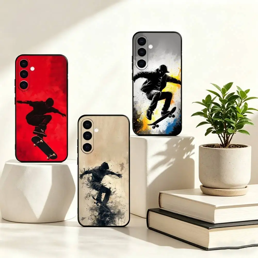 S-Skateboarding Theme Phone Case Black Silicone Soft For Samsung Galaxy A73,A72,A71,A70,A53,A52,A51
S-Skateboarding Theme Phone Case Black Silicone Soft For Samsung Galaxy A73,A72,A71,A70,A53,A52,A51