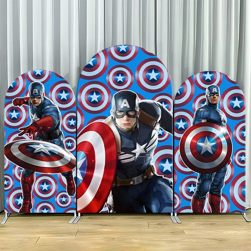 Arch Backdrop Cover Single Side Captain America Shield Hero Epic Party Decoration Photo Booth Background Props Event Supplies
Arch Backdrop Cover Single Side Captain America Shield Hero Epic Party Decoration Photo Booth Background Props Event Supplies
