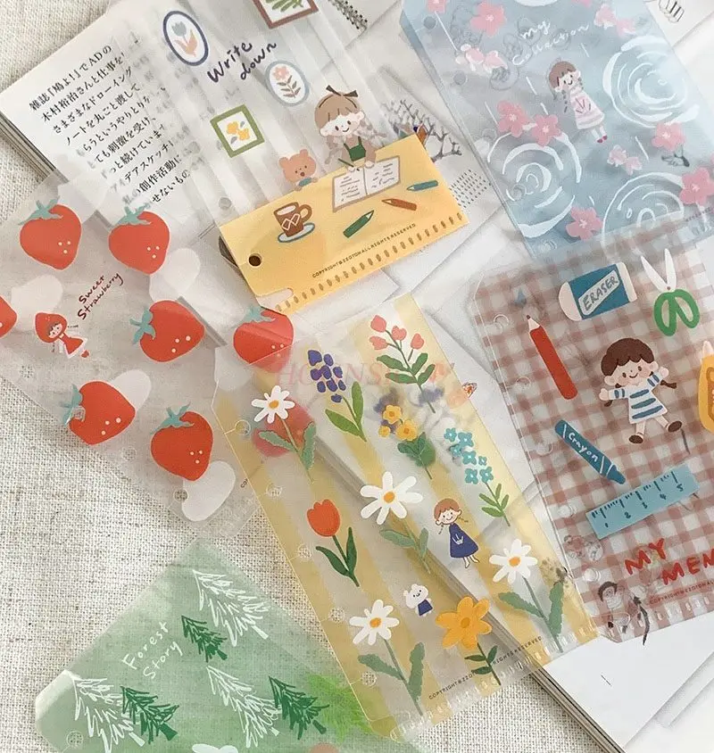 6pcs Loose leaf folder, storage bag, hand account, decorative material collection, cute replacement core
6pcs Loose leaf folder, storage bag, hand account, decorative material collection, cute replacement core