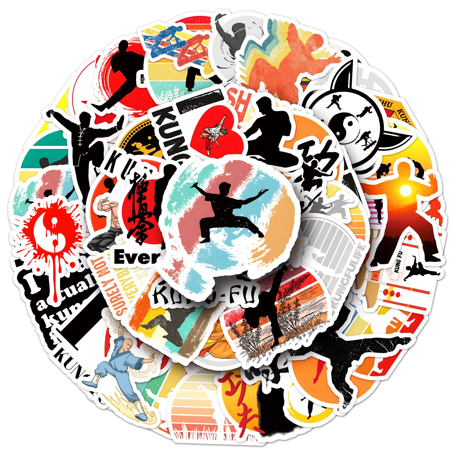 10/50PCS Chinese Kung Fu Stickers Funny Martial Arts Cartoon Sticker Laptop Phone Guitar Car Bike Decals Graffiti DIY Kids Toys
10/50PCS Chinese Kung Fu Stickers Funny Martial Arts Cartoon Sticker Laptop Phone Guitar Car Bike Decals Graffiti DIY Kids Toys