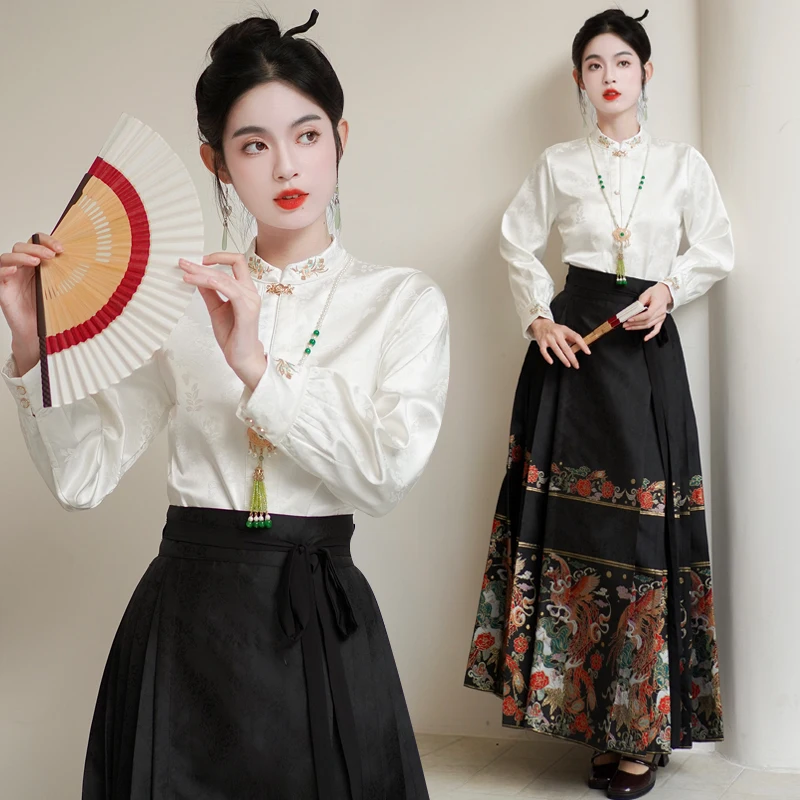 New Chinese Style Embroidered Satin Floral Print Loose Fit Women's Shirt Slimming Top Spring 2026 Fashion Trend
New Chinese Style Embroidered Satin Floral Print Loose Fit Women's Shirt Slimming Top Spring 2026 Fashion Trend