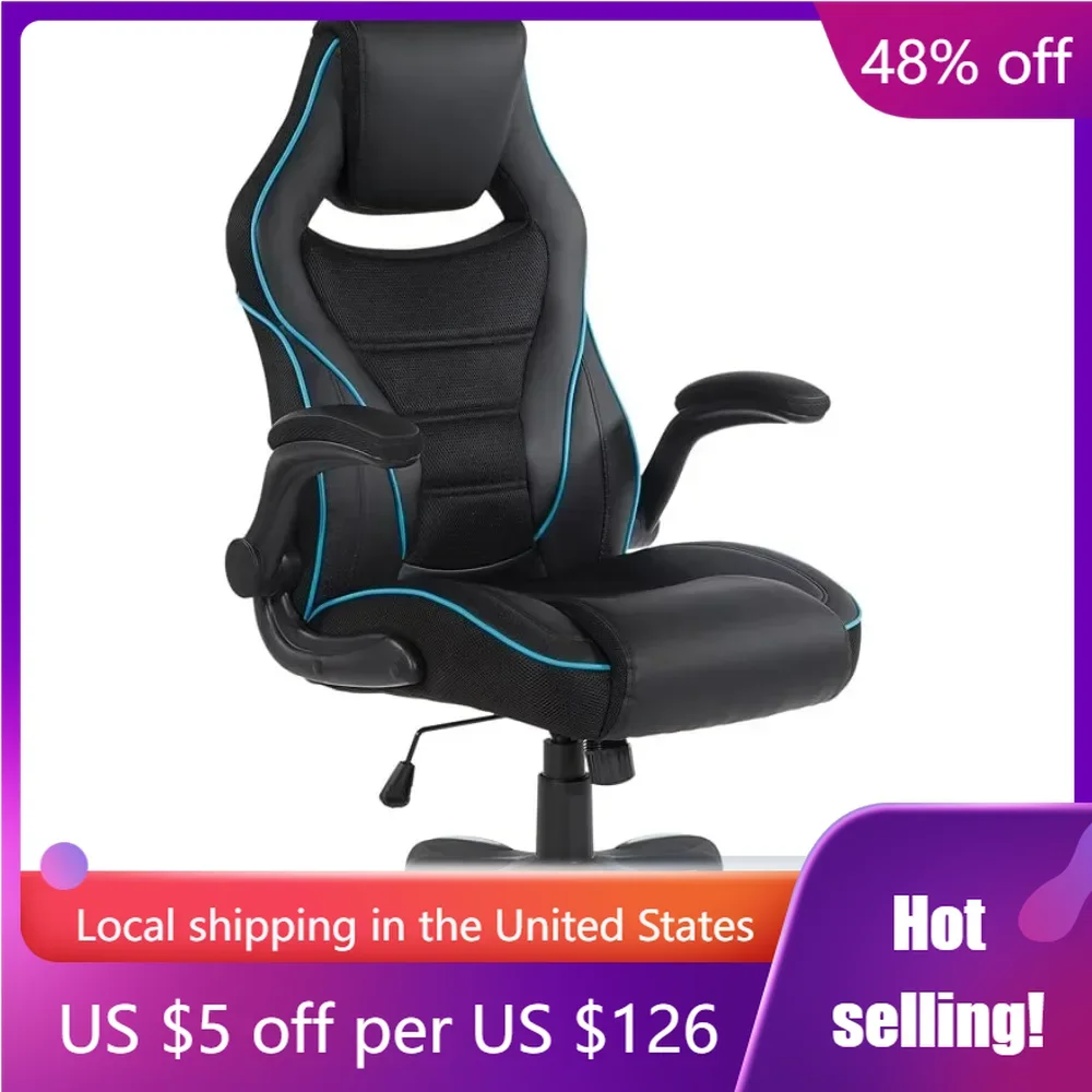 Ergonomic Adjustable Faux Leather Gaming Chair With Integrated Headrest and Airflow Cooling Material Computer Office
Ergonomic Adjustable Faux Leather Gaming Chair With Integrated Headrest and Airflow Cooling Material Computer Office