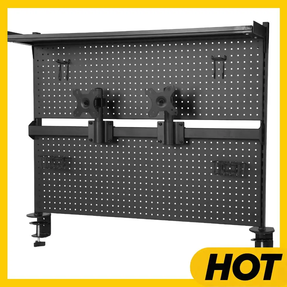 Metal Desktop Organizer with Monitor Stands Computer Accessories Metal Pegboard 51 X 34 Inch for Office Gaming Desk Workbench
Metal Desktop Organizer with Monitor Stands Computer Accessories Metal Pegboard 51 X 34 Inch for Office Gaming Desk Workbench