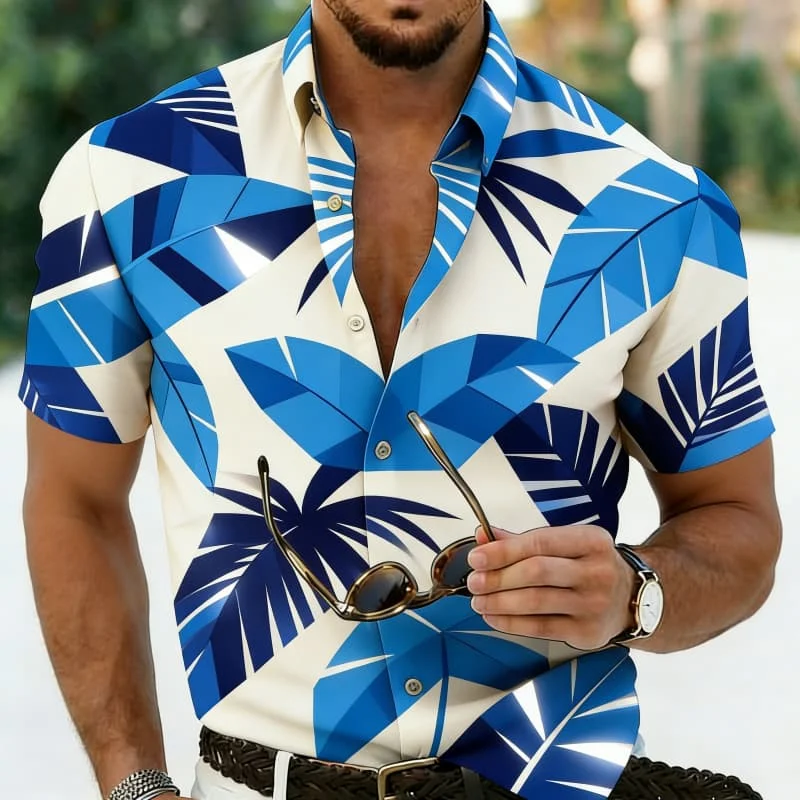 Men's Luxury Stylish Fresh Lively Tropical Print Short Sleeve Shirt Casual Fashion For Daily Commute And Vacation Styling
Men's Luxury Stylish Fresh Lively Tropical Print Short Sleeve Shirt Casual Fashion For Daily Commute And Vacation Styling