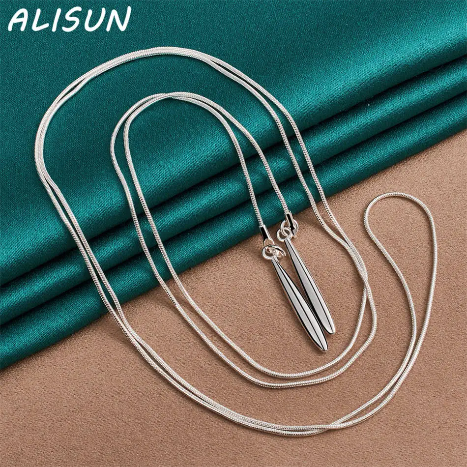 ALISUN 925 Sterling Silver 55cm Thin Necklace For Women Man Charm Trend Birthday Gifts Fashion Party Fine Jewelry
ALISUN 925 Sterling Silver 55cm Thin Necklace For Women Man Charm Trend Birthday Gifts Fashion Party Fine Jewelry