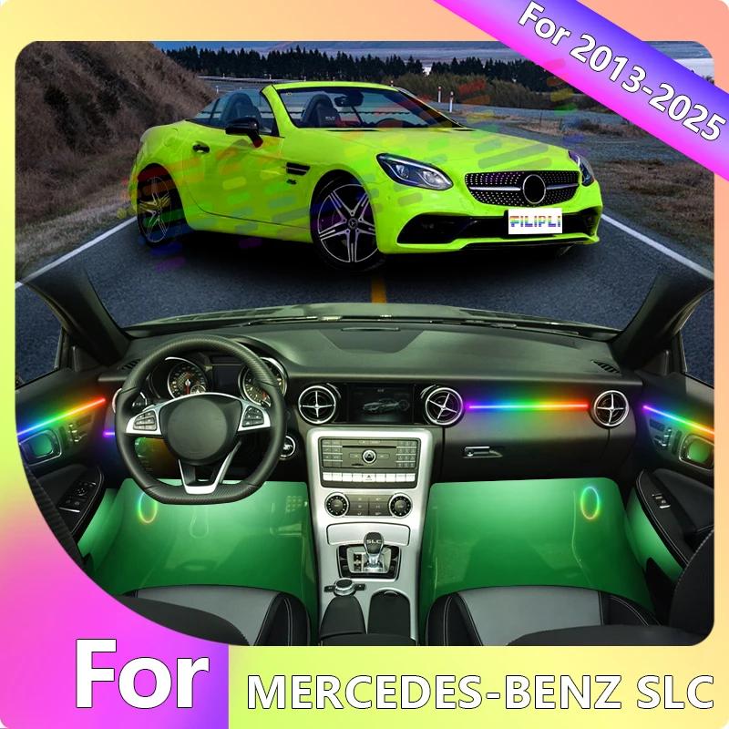 FILIPLI For The MERCEDES-BENZ SLC For 2021 64 RGB Night Driving DIY Cyberpunk Car Interior Ambient Light Strip With APP Control
FILIPLI For The MERCEDES-BENZ SLC For 2021 64 RGB Night Driving DIY Cyberpunk Car Interior Ambient Light Strip With APP Control