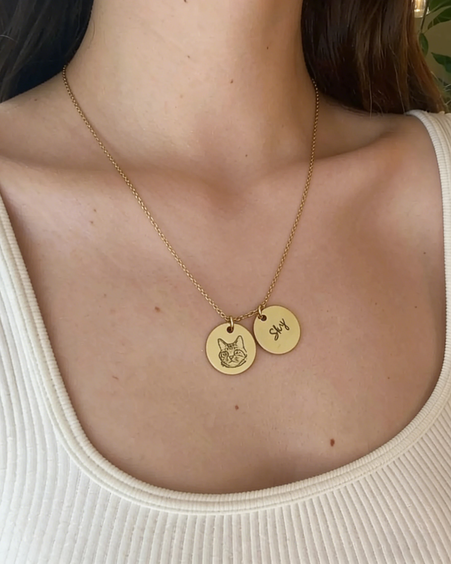 Custom Pet Photo Necklace For Women Personalized Cat Dog Picture Pendant Tiny Name Disc Jewelry 316L Stainless Steel Waterproof
Custom Pet Photo Necklace For Women Personalized Cat Dog Picture Pendant Tiny Name Disc Jewelry 316L Stainless Steel Waterproof