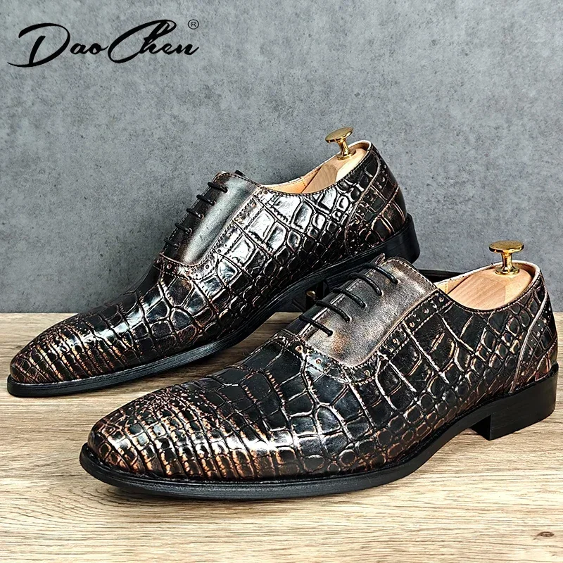 Vintage Men's Leather Shoes Luxury Genuine Leather Black Gold Lace Up Men Dress Shoes Wedding Office Casual Oxfords Man
Vintage Men's Leather Shoes Luxury Genuine Leather Black Gold Lace Up Men Dress Shoes Wedding Office Casual Oxfords Man