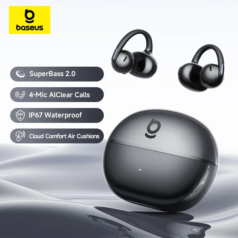 Беспроводные наушники Baseus Bowie MC2 AIR Clip-on TWS с креплением на ухо, Bluetooth 6.0, открытые наушники-клипсы, 4 микрофона, ENC, спортивные наушники
Беспроводные наушники Baseus Bowie MC2 AIR Clip-on TWS с креплением на ухо, Bluetooth 6.0, открытые наушники-клипсы, 4 микрофона, ENC, спортивные наушники