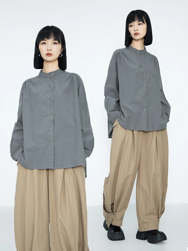 Bookru японский Sle Long Sve из чистого хлопка, повседневный воротник-стойка с двойной пуговицей, свободный крой, универсальный Ele Aosphere
Bookru японский Sle Long Sve из чистого хлопка, повседневный воротник-стойка с двойной пуговицей, свободный крой, универсальный Ele Aosphere