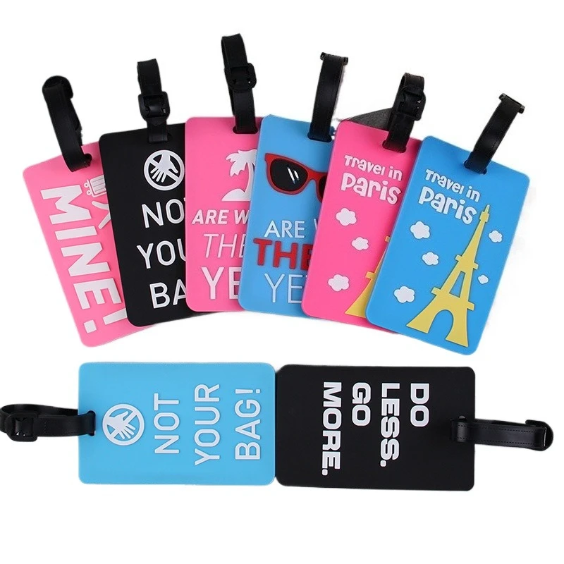 Soft PVC Cute LuggageTag Letter Travel Tag Men Women Suitcase Name Tag Airplane Labels LuggageTags Holiday Travel Accessories
Soft PVC Cute LuggageTag Letter Travel Tag Men Women Suitcase Name Tag Airplane Labels LuggageTags Holiday Travel Accessories