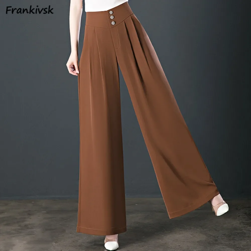 Pants Women Fashion High Waist Button Loose Straight Breathable Spring Summer Solid Colors Simple College Korean Style Outdoor
Pants Women Fashion High Waist Button Loose Straight Breathable Spring Summer Solid Colors Simple College Korean Style Outdoor