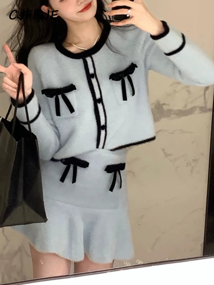 Two Piece Set Women Korean Fashion Bow Designer Mini Skirt Suits Female Pink Y2k Patchwork Casual Kawaii Set 2022 Autumn
Two Piece Set Women Korean Fashion Bow Designer Mini Skirt Suits Female Pink Y2k Patchwork Casual Kawaii Set 2022 Autumn