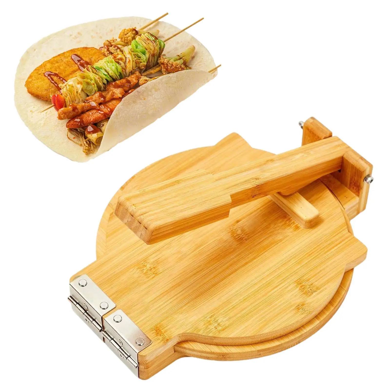 Wooden Tortilla Press Tortellini Dumpling Press Tool Dumpling Wrapper Presser for Cooking Kitchen Baking Restaurant Household
Wooden Tortilla Press Tortellini Dumpling Press Tool Dumpling Wrapper Presser for Cooking Kitchen Baking Restaurant Household