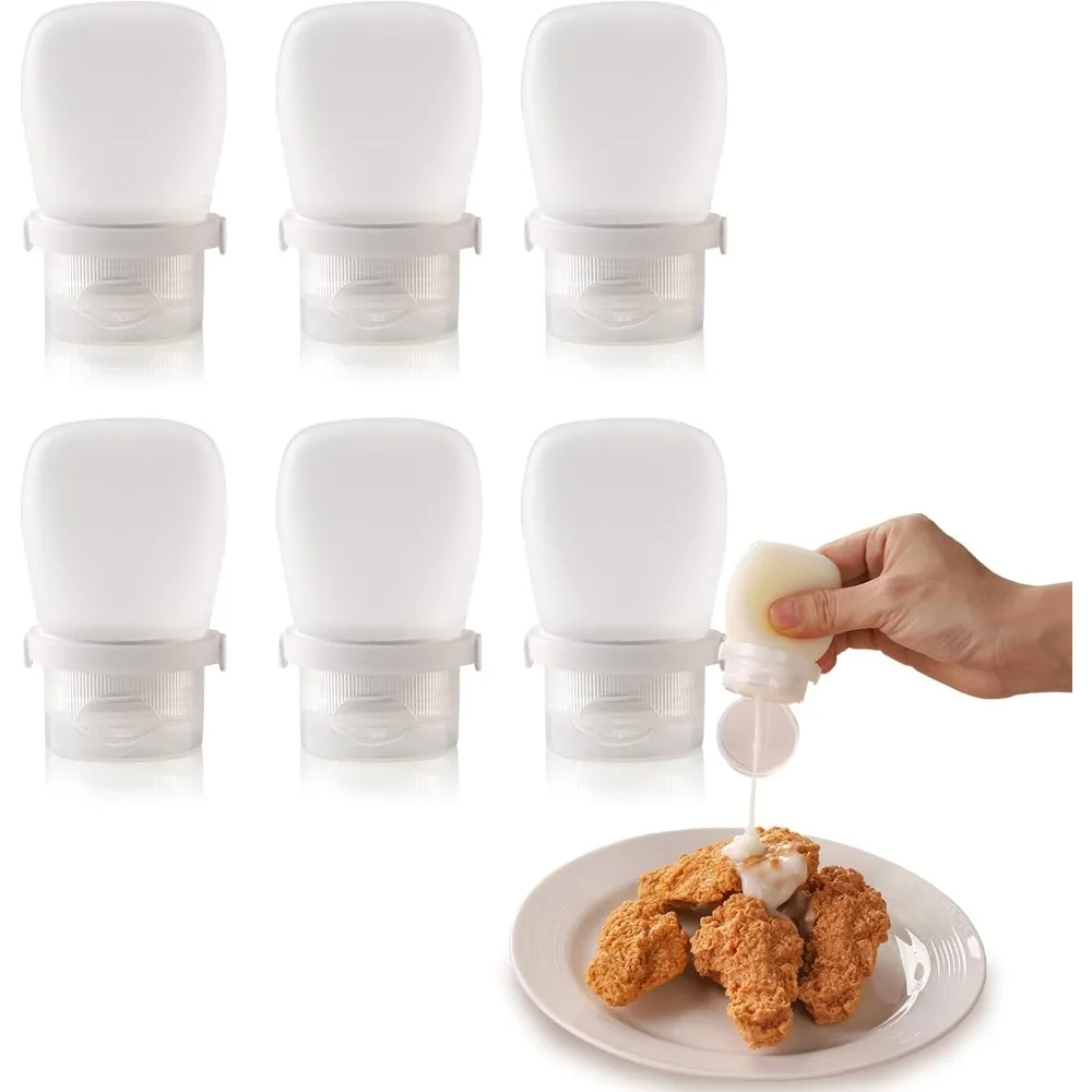 6-pack silicone dressing squeeze bottle small salad dressing bottle for takeaway travel salad dressing
6-pack silicone dressing squeeze bottle small salad dressing bottle for takeaway travel salad dressing