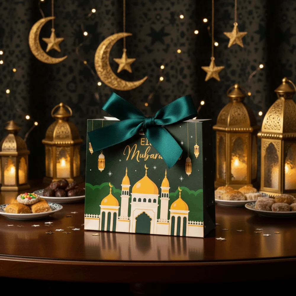 10Pcs Multicolor Eid and Ramadan Gift Boxes Star/Moon Satin Ribbon Bow Ramadan Gift Box Portable DIY Gift Packaging Bags
10Pcs Multicolor Eid and Ramadan Gift Boxes Star/Moon Satin Ribbon Bow Ramadan Gift Box Portable DIY Gift Packaging Bags