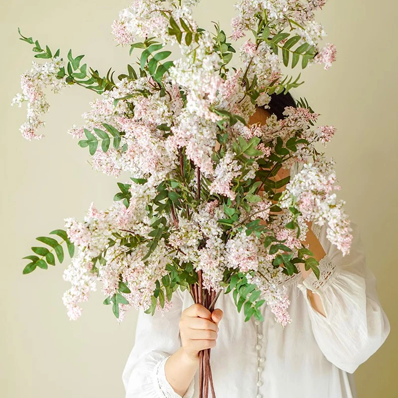 Sophora japonica flower simulation lifelike fake flower decoration vase ornaments living room flower arrangement bouquet
Sophora japonica flower simulation lifelike fake flower decoration vase ornaments living room flower arrangement bouquet