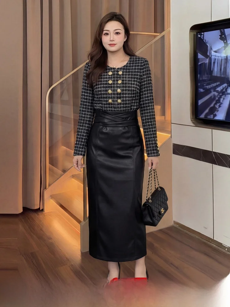 plus Size Floral Print Top And Leather Skirt Set for Women Ele Lady Light Maturi Sle Spring 2026 New Arrival
plus Size Floral Print Top And Leather Skirt Set for Women Ele Lady Light Maturi Sle Spring 2026 New Arrival