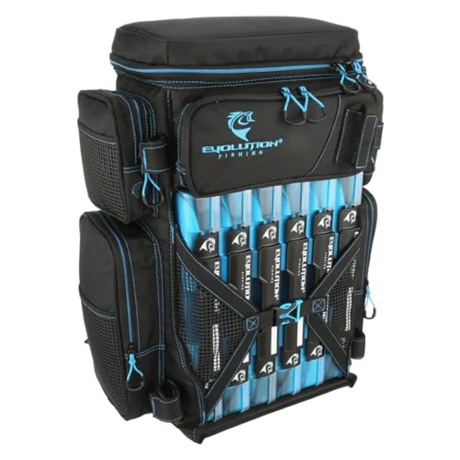 Evolution Fishing Drift Series Tackle Backpack, Outdoor Rucksack w/ 6 Fishing Tackle Trays, Heavy Duty
Evolution Fishing Drift Series Tackle Backpack, Outdoor Rucksack w/ 6 Fishing Tackle Trays, Heavy Duty