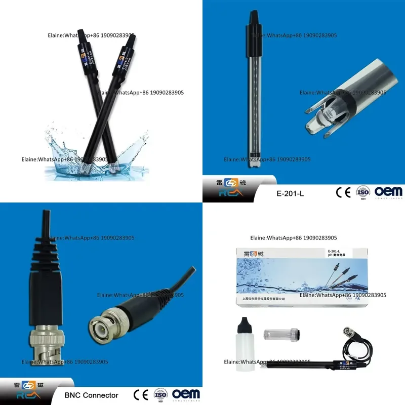 E-201-L pH Combination Electrode Refillable Classical Well ph Probe Good Quality BNC Cable Factory ph Compound Probe Sensor
E-201-L pH Combination Electrode Refillable Classical Well ph Probe Good Quality BNC Cable Factory ph Compound Probe Sensor