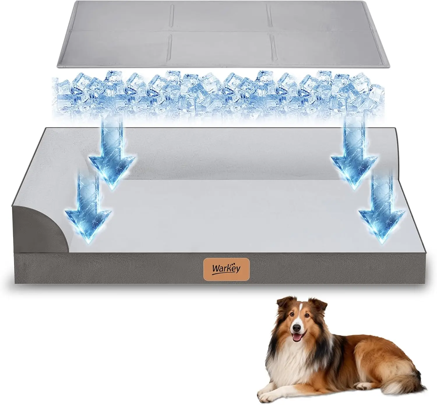 Cooling Dog Bed for Large Dogs, Orthopedic Dog Bed with Cooling Gel Mat, Removable Washable Cover, Waterproof Lining, Non-Slip B
Cooling Dog Bed for Large Dogs, Orthopedic Dog Bed with Cooling Gel Mat, Removable Washable Cover, Waterproof Lining, Non-Slip B