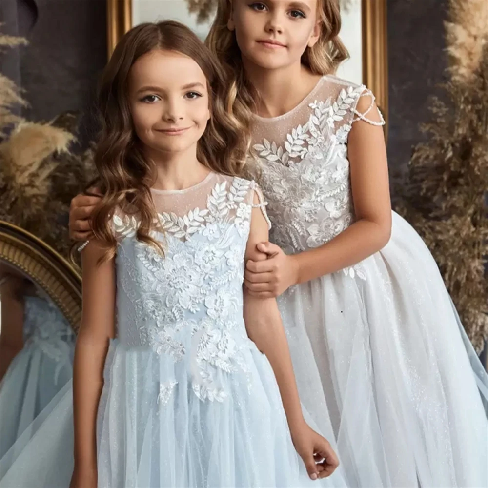 White Fluffy Flower Girl Dress Wedding Party Child First Holy Communion Princess Lace Birthday Ball Evening Dresses
White Fluffy Flower Girl Dress Wedding Party Child First Holy Communion Princess Lace Birthday Ball Evening Dresses