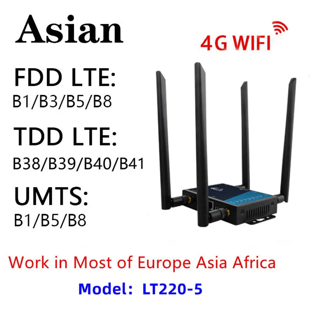 4G WiFi Router Industrial Grade 4G Broadband Wireless Router 4G LTE CPE Router With Sim Card Slot Antenna Firewall Protection
4G WiFi Router Industrial Grade 4G Broadband Wireless Router 4G LTE CPE Router With Sim Card Slot Antenna Firewall Protection