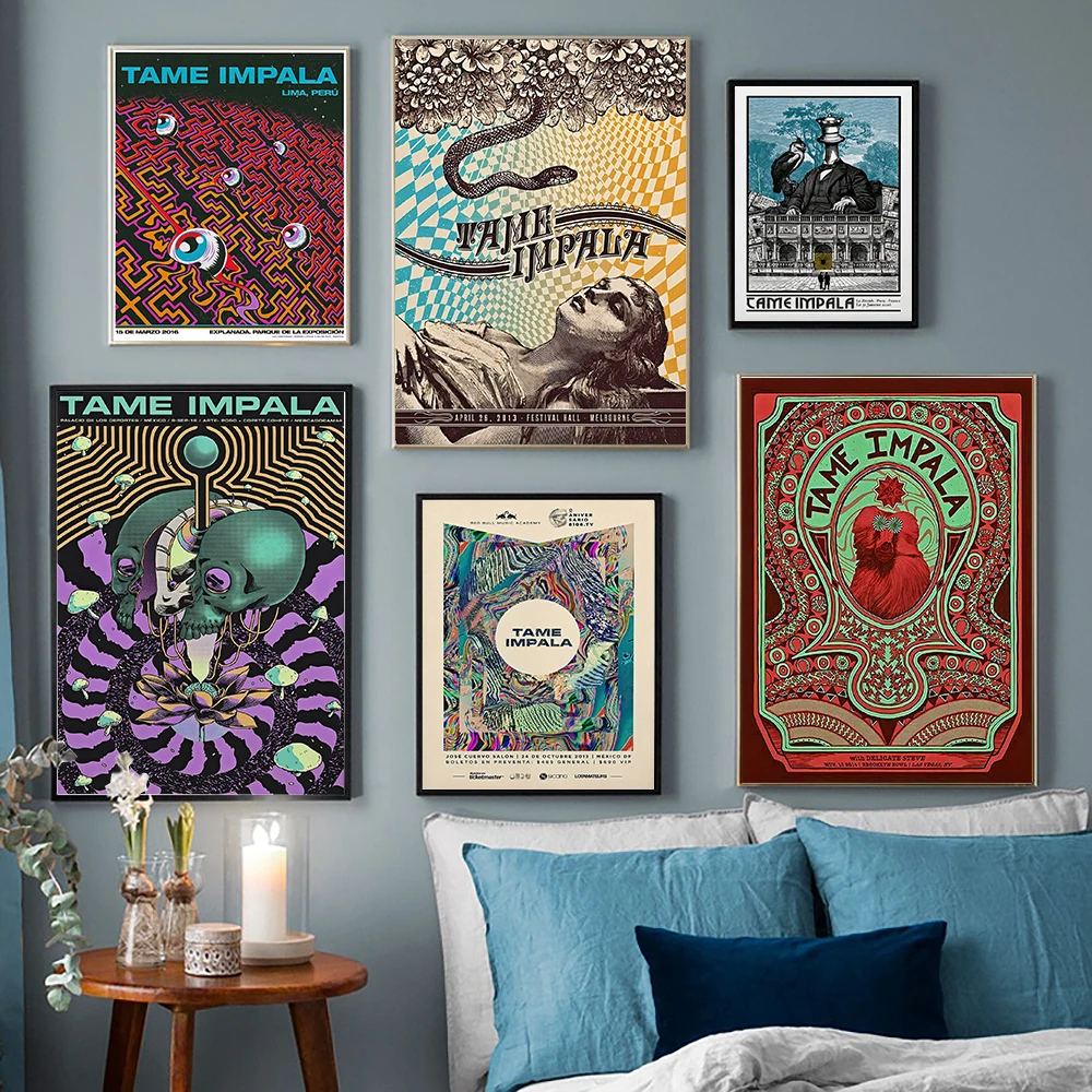 Tame Impala Inspired Poster Wall Art Canvas Print Vintage Color Painting Retro Music Album Gift Picture Abstract Room Home Decor
Tame Impala Inspired Poster Wall Art Canvas Print Vintage Color Painting Retro Music Album Gift Picture Abstract Room Home Decor