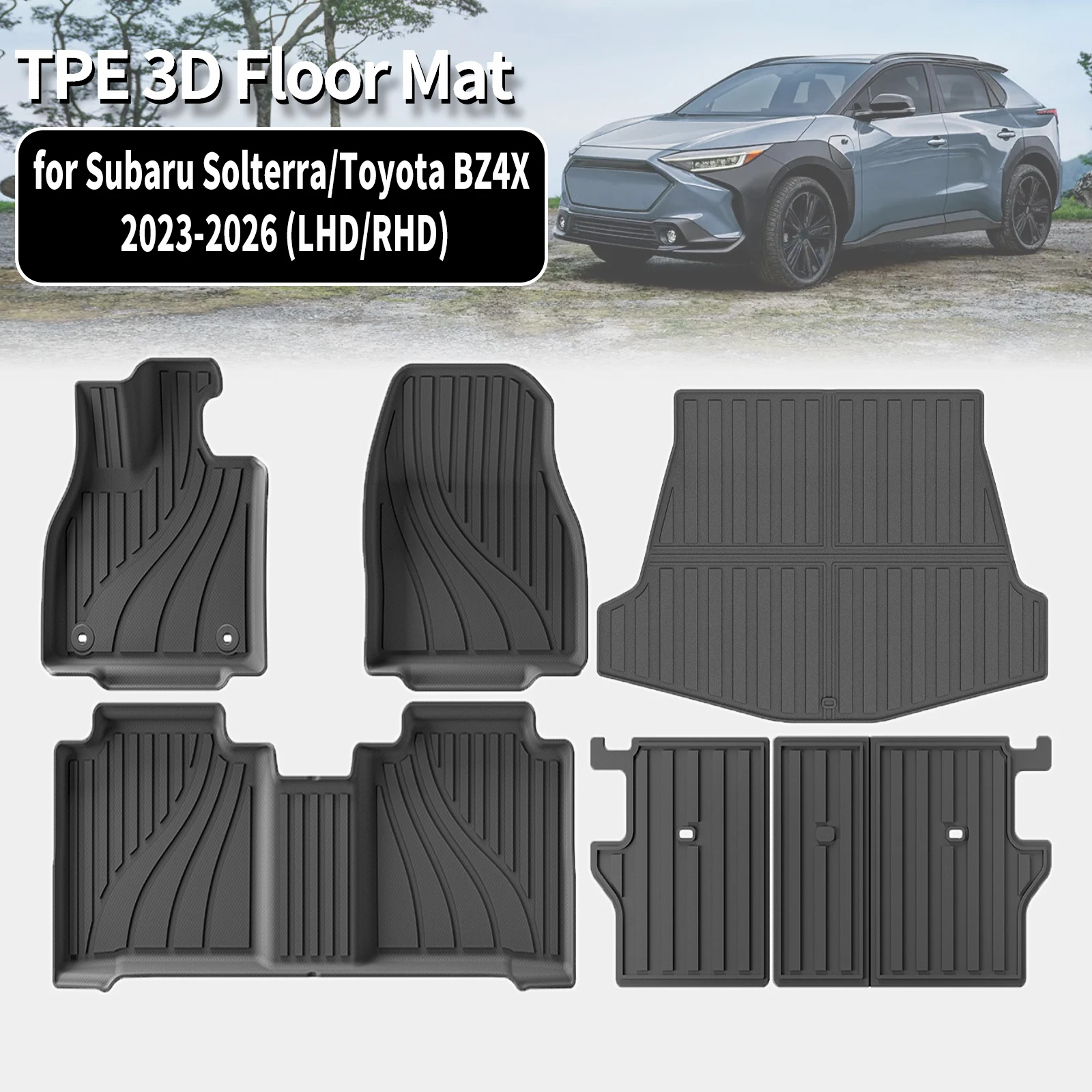 for Subaru Solterra/Toyota BZ4X 2023 2024 2025 2026 RHD LHD Eco-Friendly TPE Car Floor & Trunk Mats, Non-Slip Dustproof
for Subaru Solterra/Toyota BZ4X 2023 2024 2025 2026 RHD LHD Eco-Friendly TPE Car Floor & Trunk Mats, Non-Slip Dustproof