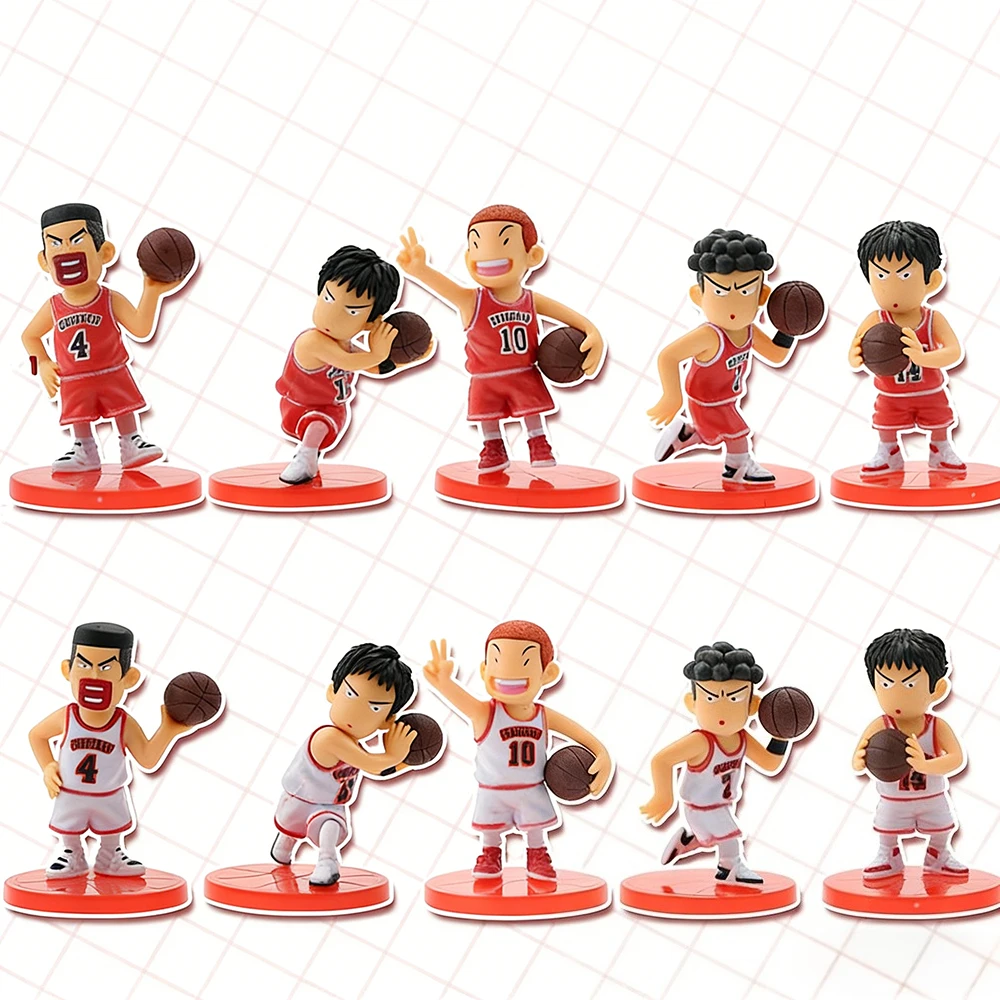 Набор из 5 фигурок команды Xiangbei по аниме "Slam Dunk", модели Q-версии, периферийные куклы, аксессуары для дома, детские игрушки
Набор из 5 фигурок команды Xiangbei по аниме "Slam Dunk", модели Q-версии, периферийные куклы, аксессуары для дома, детские игрушки