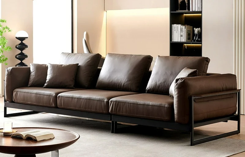 Customizable Italian minimalist light luxury straight row sofa first layer cowhide Nordic simplicity
Customizable Italian minimalist light luxury straight row sofa first layer cowhide Nordic simplicity