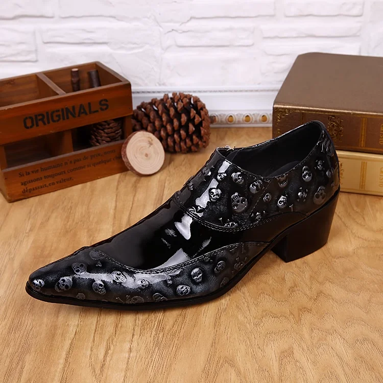 Mens shoes high heels office oxford lace up leather dress shoes skull classic loafers blue slipon business zapatos hombre vestir
Mens shoes high heels office oxford lace up leather dress shoes skull classic loafers blue slipon business zapatos hombre vestir