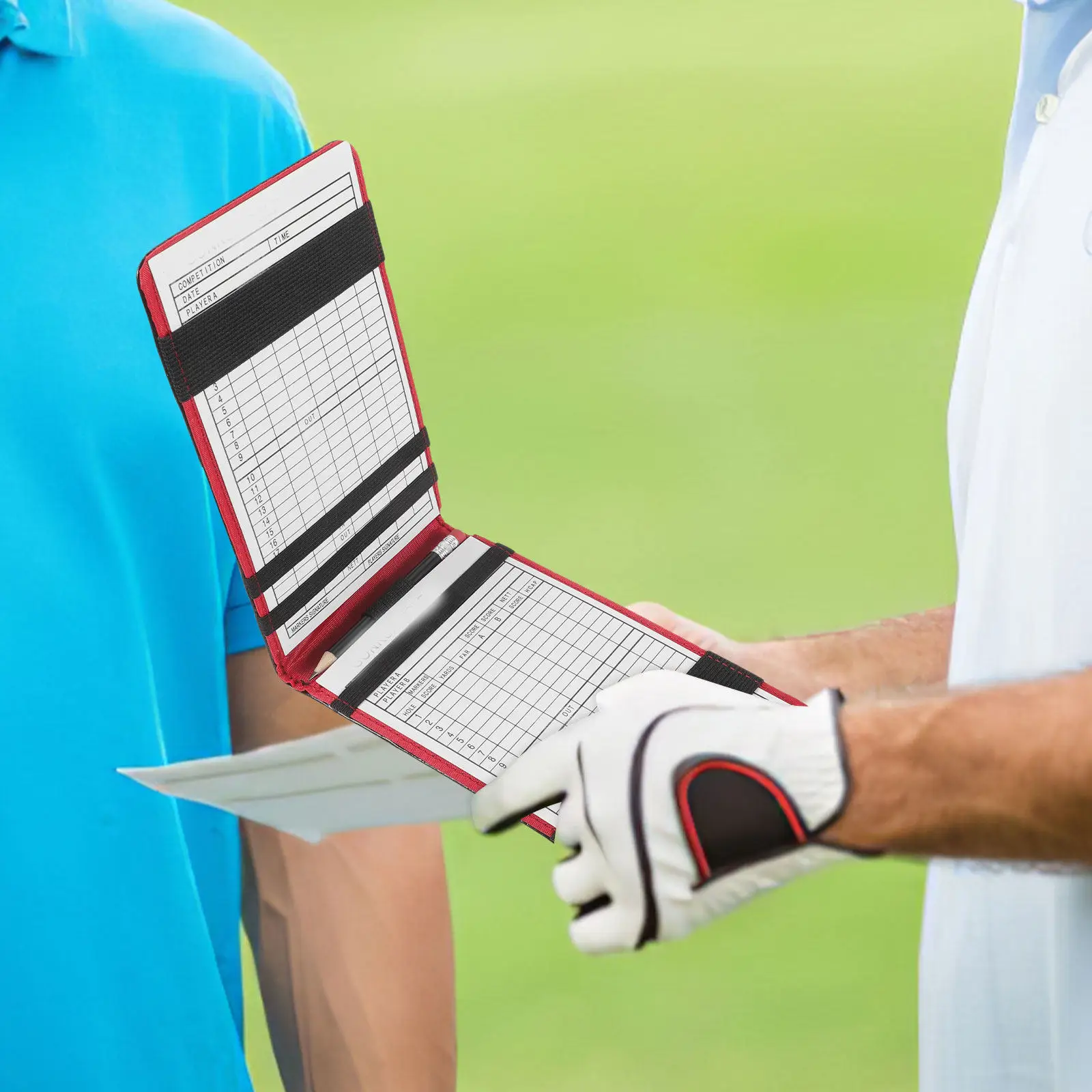 Стильный блокнот для записи результатов в гольфе, компактный и легкий дизайн, подходит для стандартных карточек, устойчивый к непогоде, для игры в гольф.
Стильный блокнот для записи результатов в гольфе, компактный и легкий дизайн, подходит для стандартных карточек, устойчивый к непогоде, для игры в гольф.