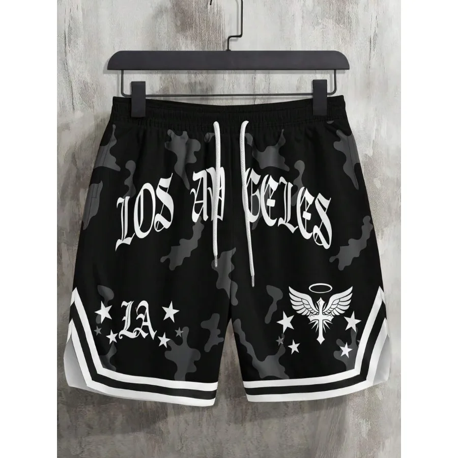 Мужские модные спортивные шорты в стиле Y2K с буквенным принтом
Мужские модные спортивные шорты в стиле Y2K с буквенным принтом