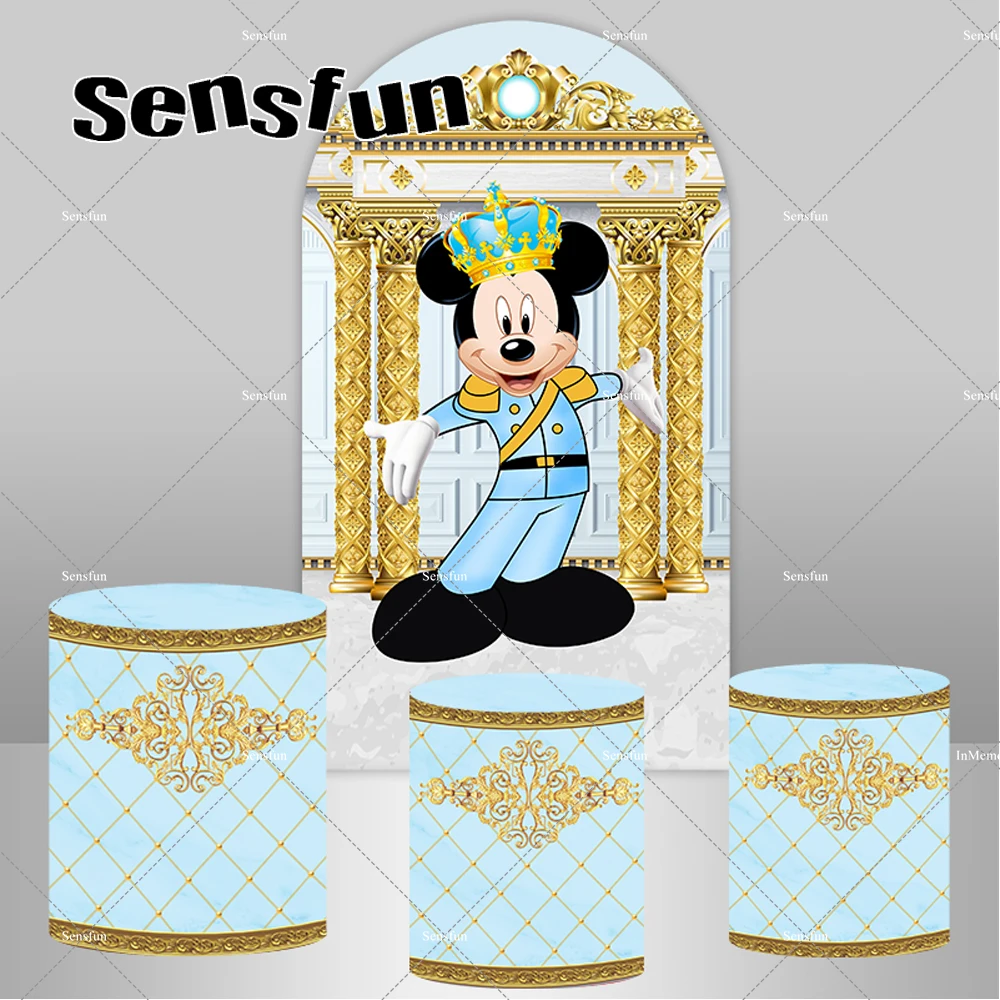 Royal Mickey Mouse Arch Backdrop Cover Gold Decoration For Boys Baby Shower Birthday Party Backgrounds Cylinder Covers
Royal Mickey Mouse Arch Backdrop Cover Gold Decoration For Boys Baby Shower Birthday Party Backgrounds Cylinder Covers