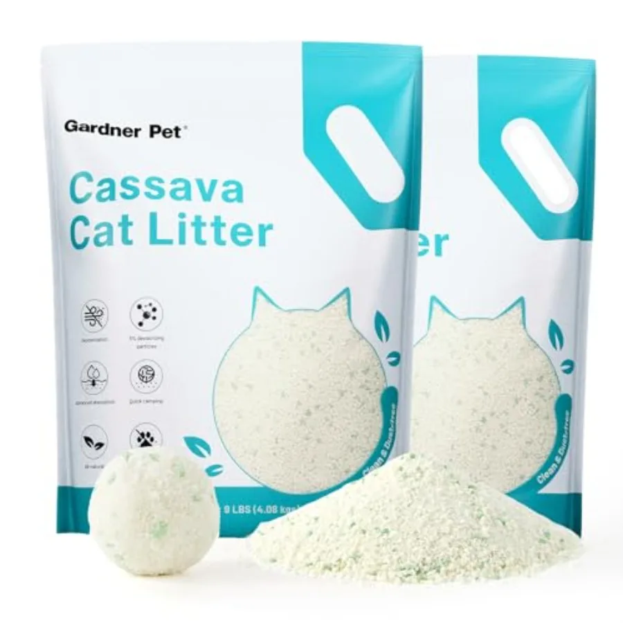 Cassava Cat Litter Tapioca Cat Litter Odor Control Low Dust Natural Clumping Litter Fast Absorption and Low Tracking Kitty Litt
Cassava Cat Litter Tapioca Cat Litter Odor Control Low Dust Natural Clumping Litter Fast Absorption and Low Tracking Kitty Litt