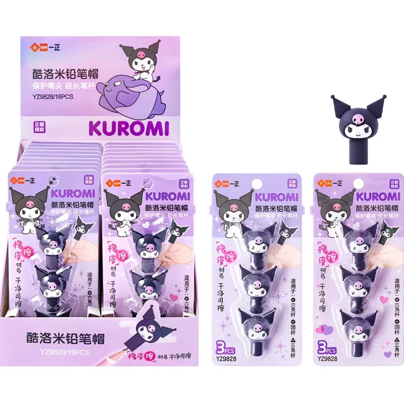 3 шт./компл. колпачок для карандашей Sanrio Kuromi, силиконовый чехол для сенсорной ручки, кавайный удлинитель для карандашей, корейские канцелярские принадлежности, школьные и офисные принадлежности, подарок
3 шт./компл. колпачок для карандашей Sanrio Kuromi, силиконовый чехол для сенсорной ручки, кавайный удлинитель для карандашей, корейские канцелярские принадлежности, школьные и офисные принадлежности, подарок