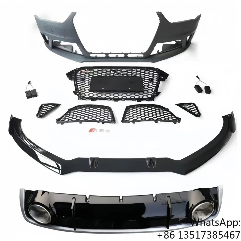 Glossy Black Honeycomb Mesh ABS RS4 Style Bodykit Front Bumper Grille for Audi A4 S4 B8.5 2013-2016
Glossy Black Honeycomb Mesh ABS RS4 Style Bodykit Front Bumper Grille for Audi A4 S4 B8.5 2013-2016