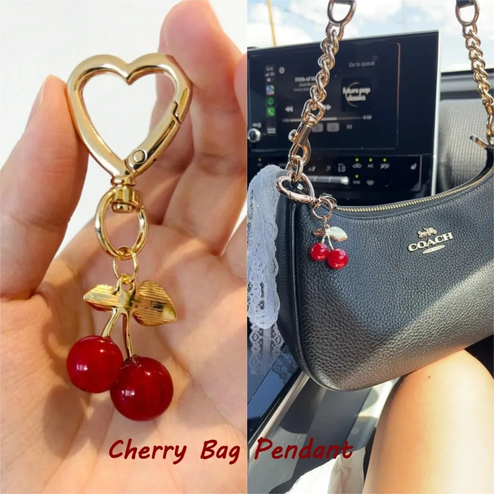 DIY Cherry Blossom Bag Charm Women's Accessory Keychain with Heart-Shaped Design Handmade Hair Accessories Cherry Leaf Pendant
DIY Cherry Blossom Bag Charm Women's Accessory Keychain with Heart-Shaped Design Handmade Hair Accessories Cherry Leaf Pendant