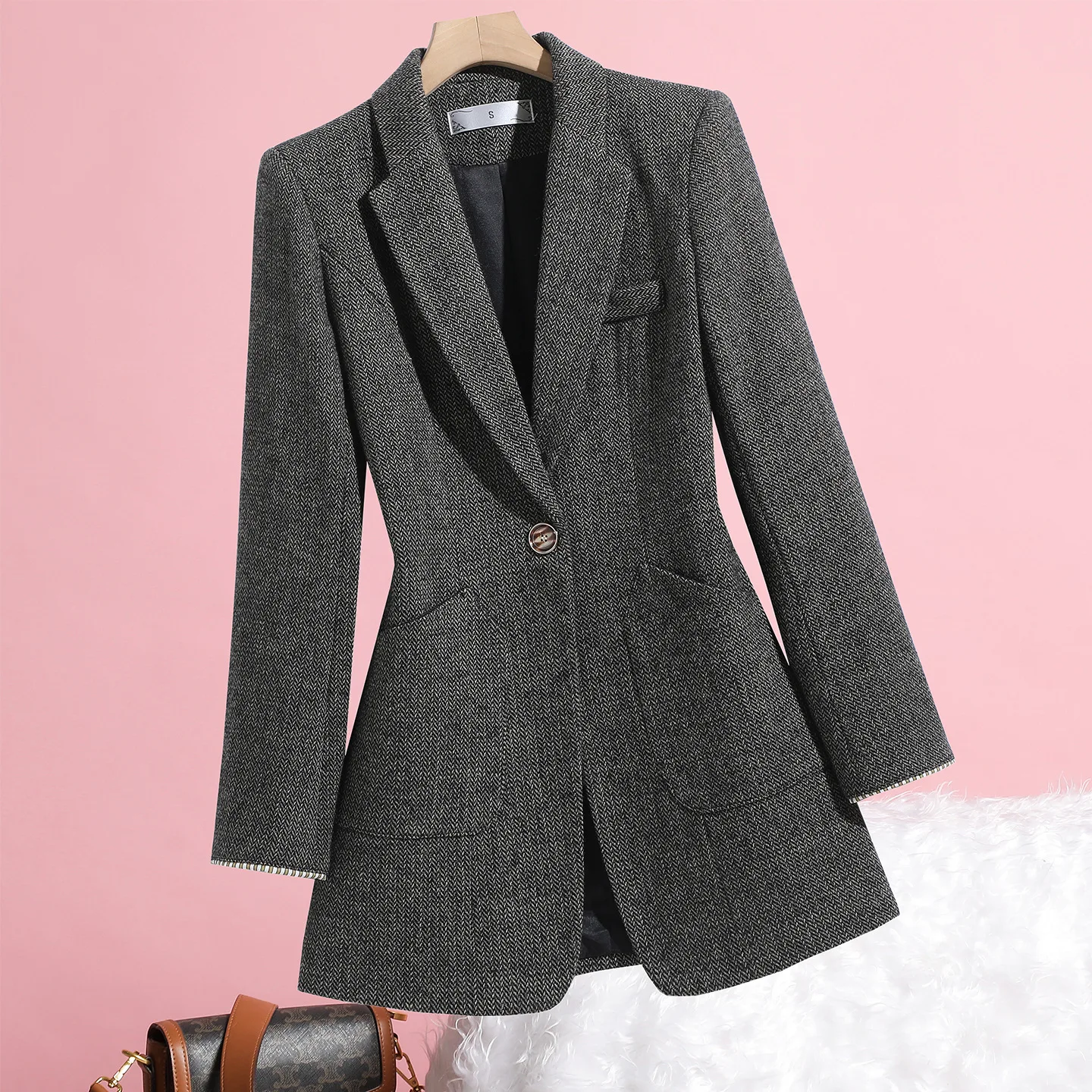 Women Outerwear Formal Blazer Autumn Winter Ladies Long Sleeve Single Button Slim Suit Jacket Coat Female Casual Tops Blazers
Women Outerwear Formal Blazer Autumn Winter Ladies Long Sleeve Single Button Slim Suit Jacket Coat Female Casual Tops Blazers