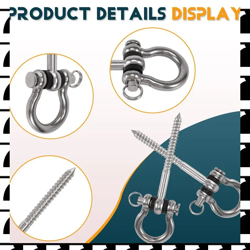 A44U 2 Pcs 304 Stainless Steel Screw Bracket Heavy Duty 180° Swing Hangers Yoga Hammock Chair Sandbag Hardware Swing Sets
A44U 2 Pcs 304 Stainless Steel Screw Bracket Heavy Duty 180° Swing Hangers Yoga Hammock Chair Sandbag Hardware Swing Sets