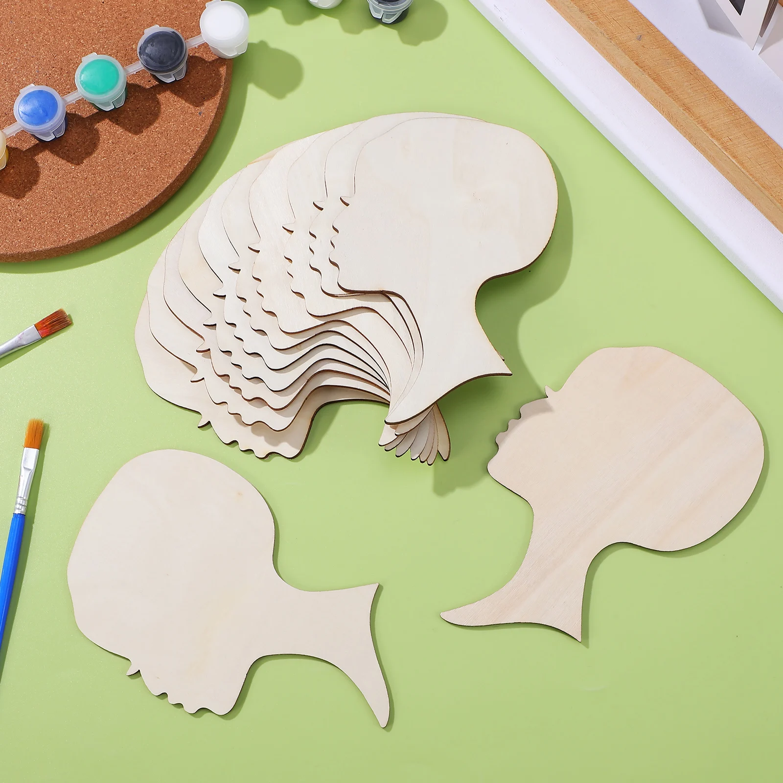 12 Pcs Wooden Faces DIY Painting Craft Unfinished Wood Cutouts African Head Decor Stencil Sewing Accessories
12 Pcs Wooden Faces DIY Painting Craft Unfinished Wood Cutouts African Head Decor Stencil Sewing Accessories