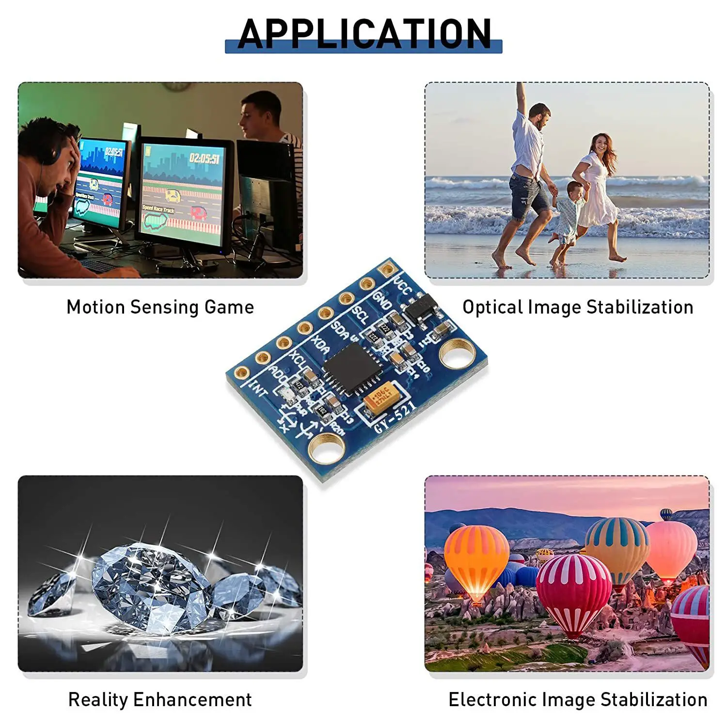 RISE 10 Pieces GY-521 MPU-6050 MPU6050 Module, 3 Axis Accelerometer 6 DOF Gyroscope Sensor Module Kit 16 Bit AD Converter
RISE 10 Pieces GY-521 MPU-6050 MPU6050 Module, 3 Axis Accelerometer 6 DOF Gyroscope Sensor Module Kit 16 Bit AD Converter