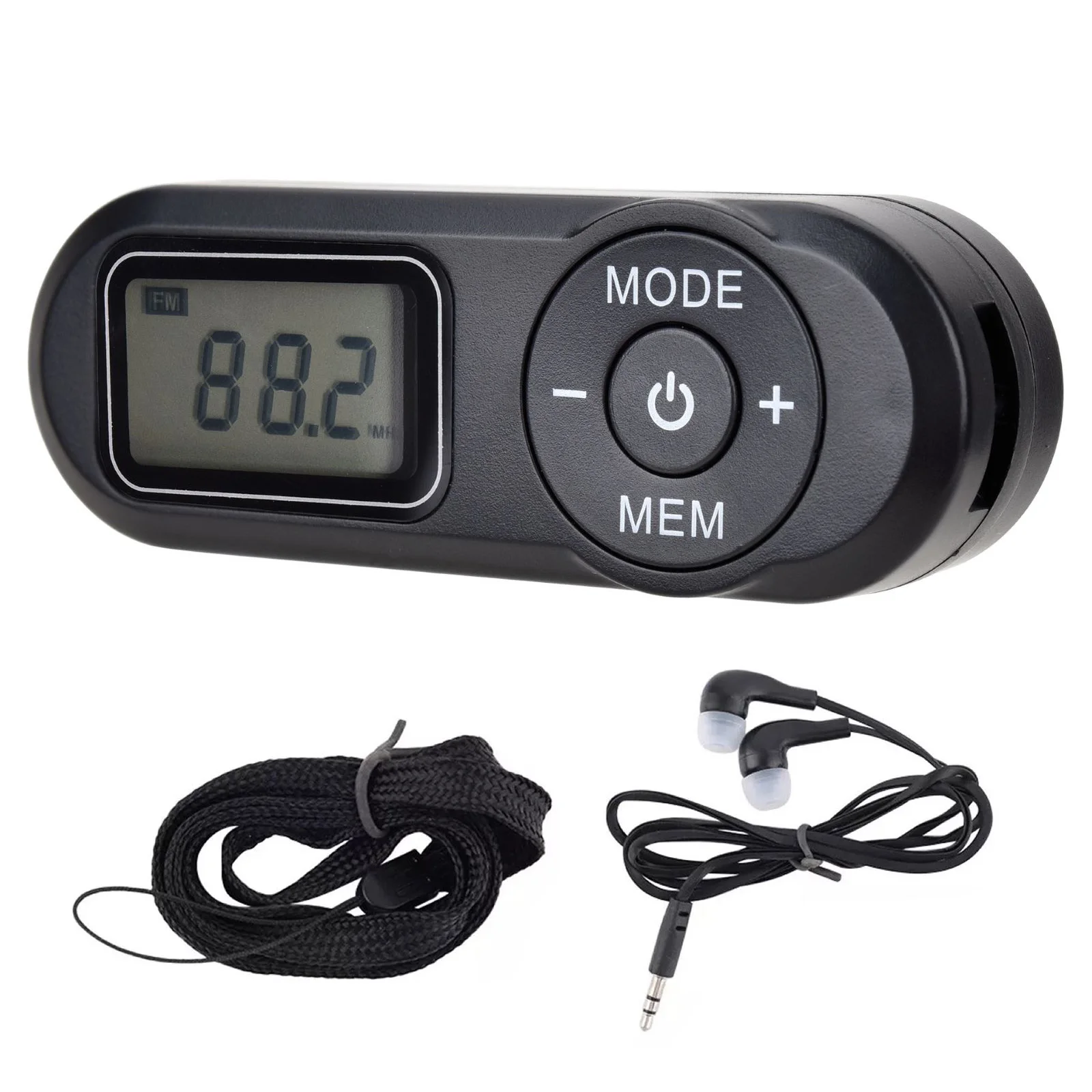 1Pc Digital Pocket Handy FM Receiver FM Radio 64-108MHz Portable FM Radio Receiver With LCD Display Neck Lanyard 3.5mm Headphone
1Pc Digital Pocket Handy FM Receiver FM Radio 64-108MHz Portable FM Radio Receiver With LCD Display Neck Lanyard 3.5mm Headphone