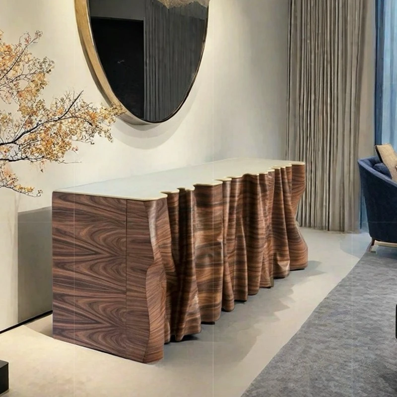 Light luxury dining side cabinet living room against the wall integrated high-end solid wood locker high-end
Light luxury dining side cabinet living room against the wall integrated high-end solid wood locker high-end