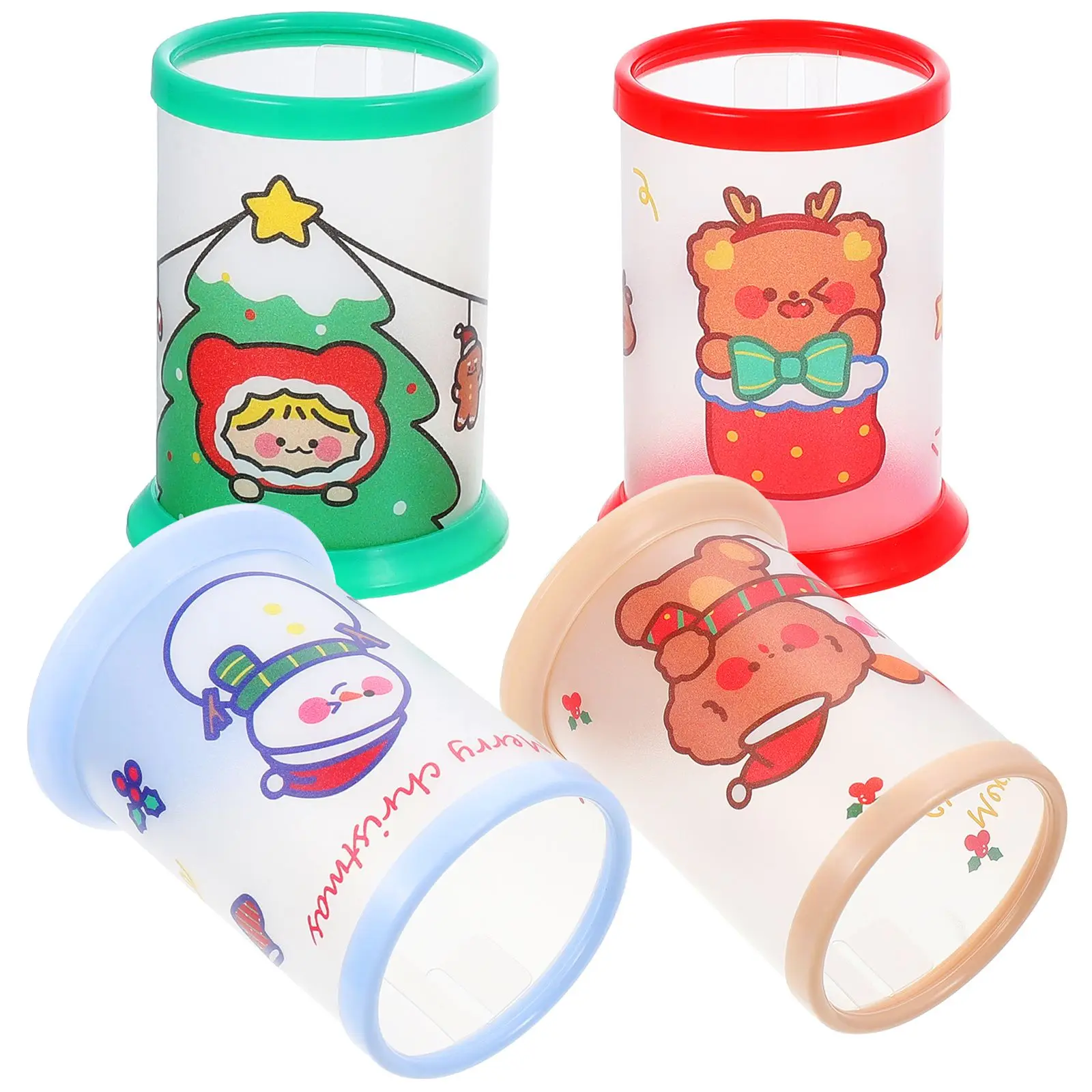 4pcs Christmas Snowman Pen Holder Plastic Safe Use Stable Base Firmly Placed Storage Rack Crayon ganizer Student
4pcs Christmas Snowman Pen Holder Plastic Safe Use Stable Base Firmly Placed Storage Rack Crayon ganizer Student