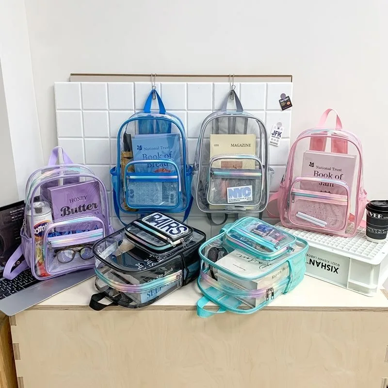 New Mini Clear Backpack Fashion Student Jelly Transparent PVC Travel Knapsack Summer Waterproof Beach Versatile Storage Rucksack
New Mini Clear Backpack Fashion Student Jelly Transparent PVC Travel Knapsack Summer Waterproof Beach Versatile Storage Rucksack