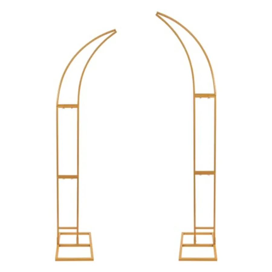 Wedding Arch Frame, Half Curve Flower Arch Stands 7FT+6FT Set of 2 Metal Balloon Half Curve Wedding Stands Wedding Arched Brack
Wedding Arch Frame, Half Curve Flower Arch Stands 7FT+6FT Set of 2 Metal Balloon Half Curve Wedding Stands Wedding Arched Brack