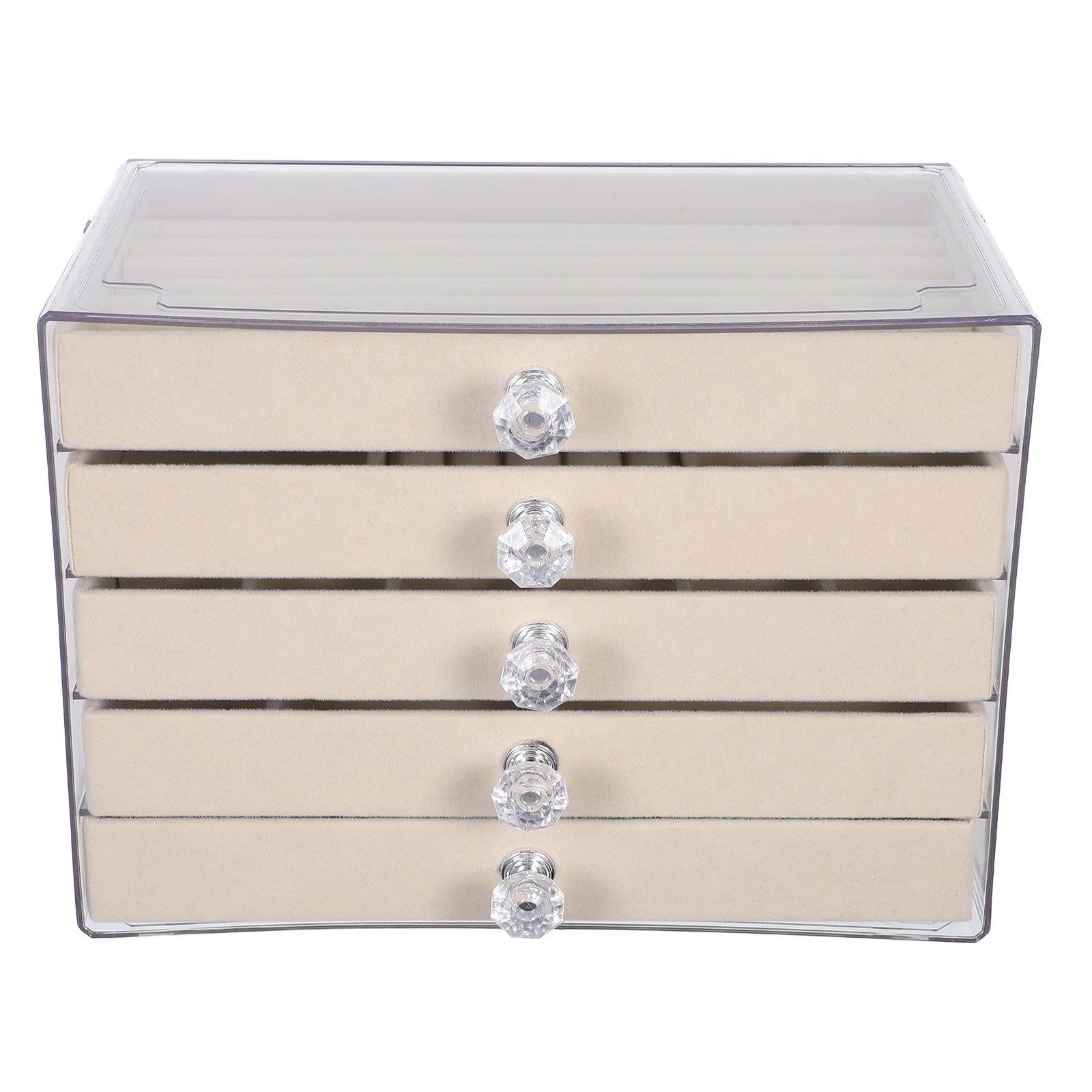 5-слойный акриловый органайзер для ювелирных изделий, прозрачная коробка для хранения с несколькими ящиками для колец, серег, ожерелий, браслетов, бархатная шкатулка для драгоценностей 
5-слойный акриловый органайзер для ювелирных изделий, прозрачная коробка для хранения с несколькими ящиками для колец, серег, ожерелий, браслетов, бархатная шкатулка для драгоценностей